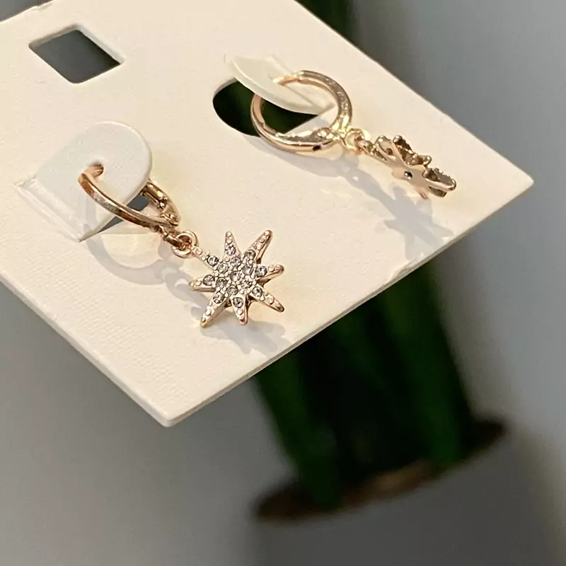 گوشواره ستاره گوشواره آویز زنانه و دخترانه گوشواره وارداتی  گوشواره برای کادو