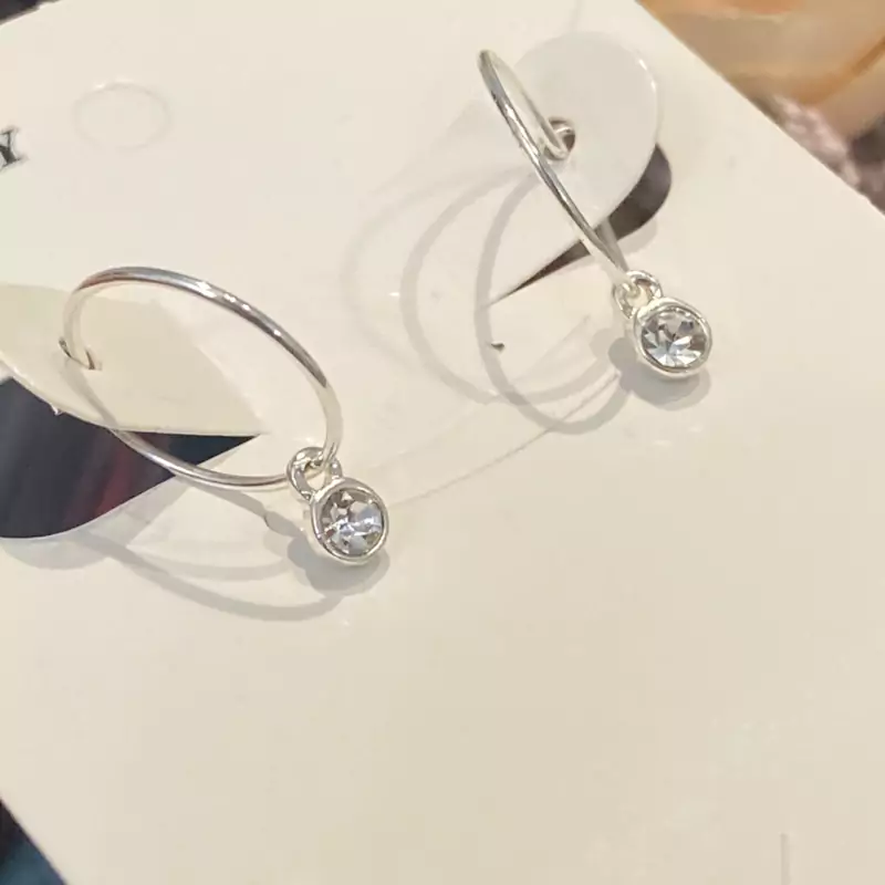 گوشواره ظریف نگین دار دخترانه خرید گوشواره نقره ای از ترب