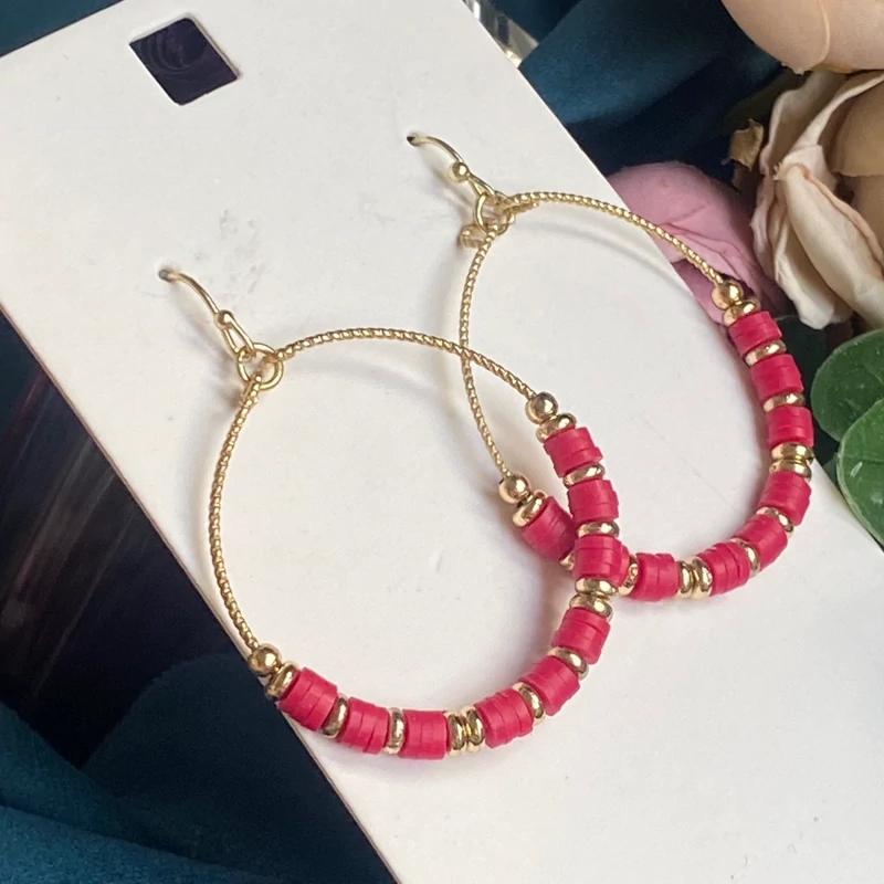 گوشواره آویز مهرهه ای دخترانه مجلسی وارداتی طراحی خاص و جدید مناسب کادو تولد