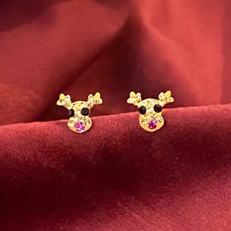 گوشواره گوزن نقره عیار 925